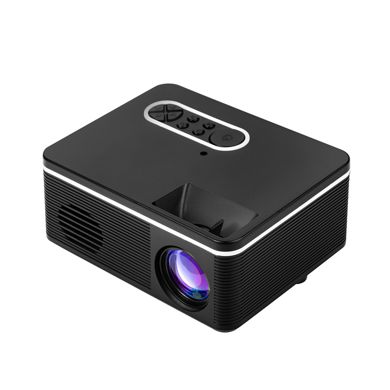 GIGXON - H88 Portable Mini LED Projector 320x240 Pixels 600Lumens Projector Home Media Player Built-in Speaker